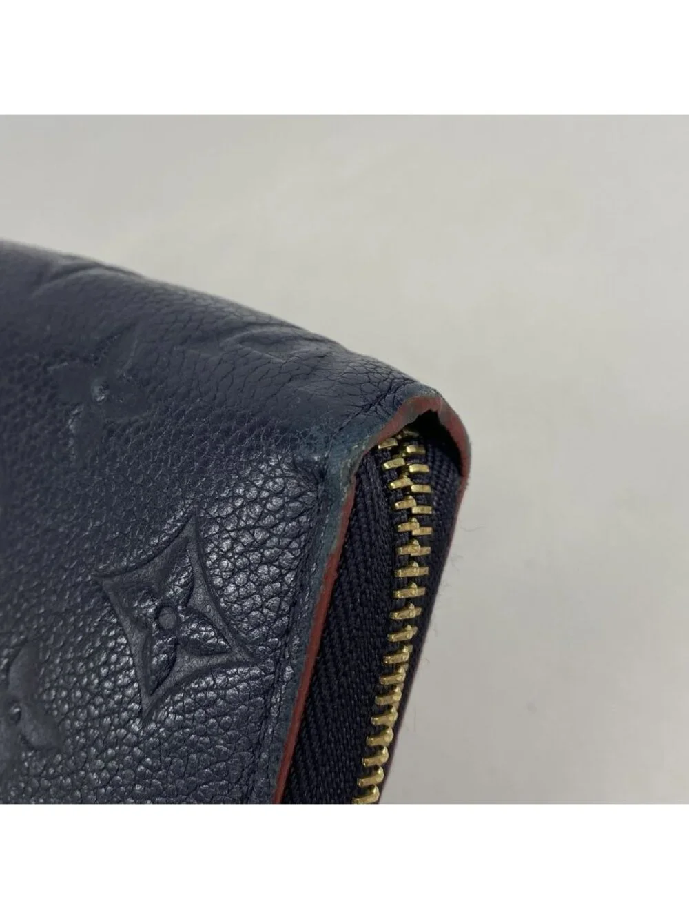 Louis Vuitton Wallet Monogram Empreinte Zippy Marine Rouge